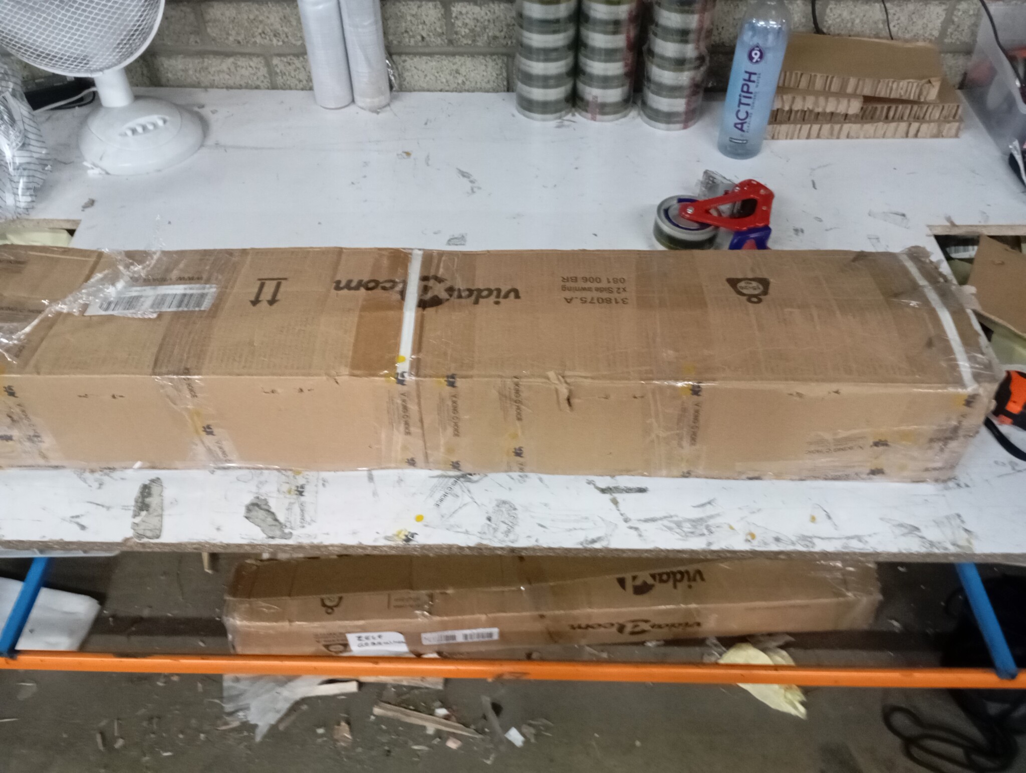 VidaXL Uittrekbaar Windscherm Bruin 180x1200cm - 40% Korting!