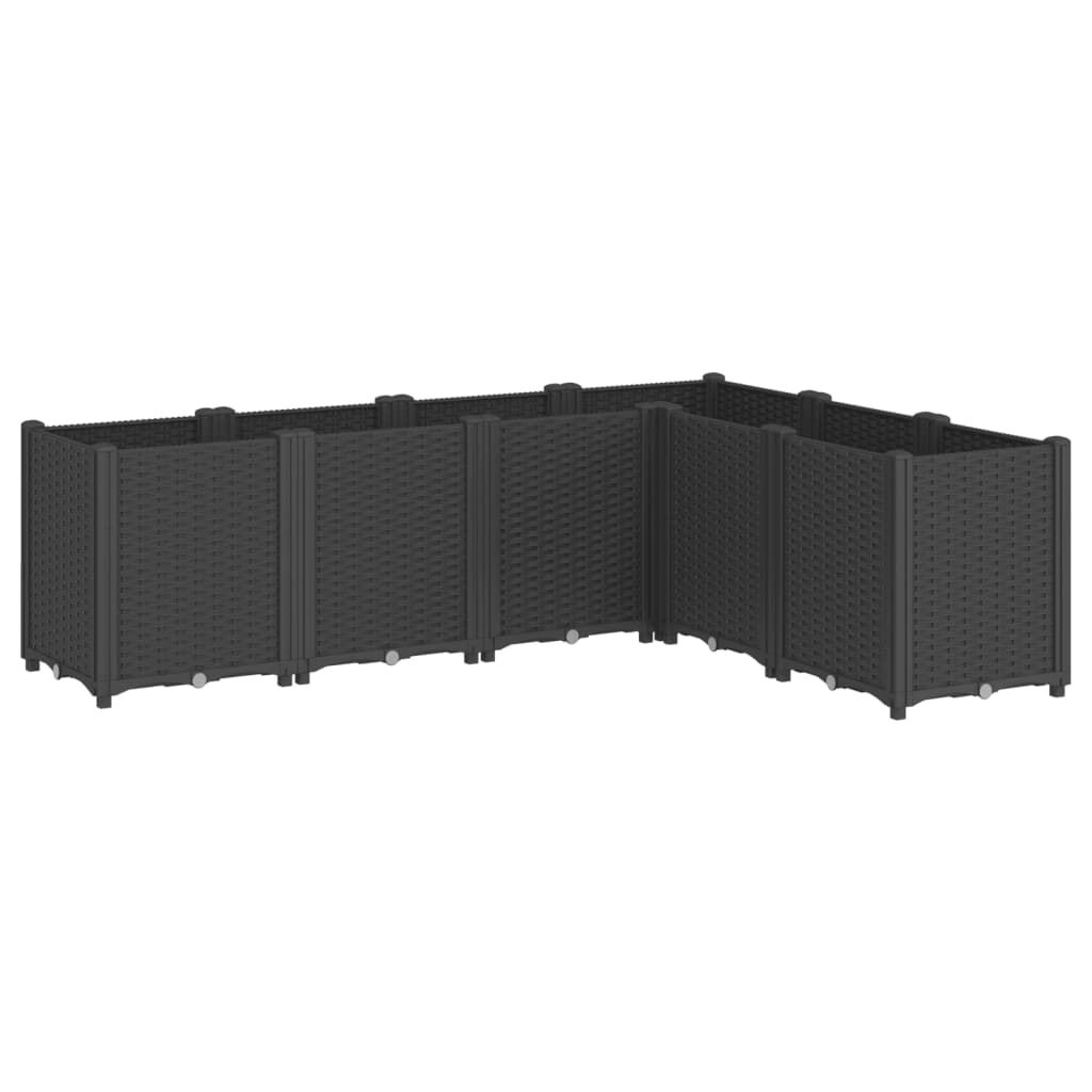 vidaXL Plantenbak Zwart 160x120cm - 40% Korting!