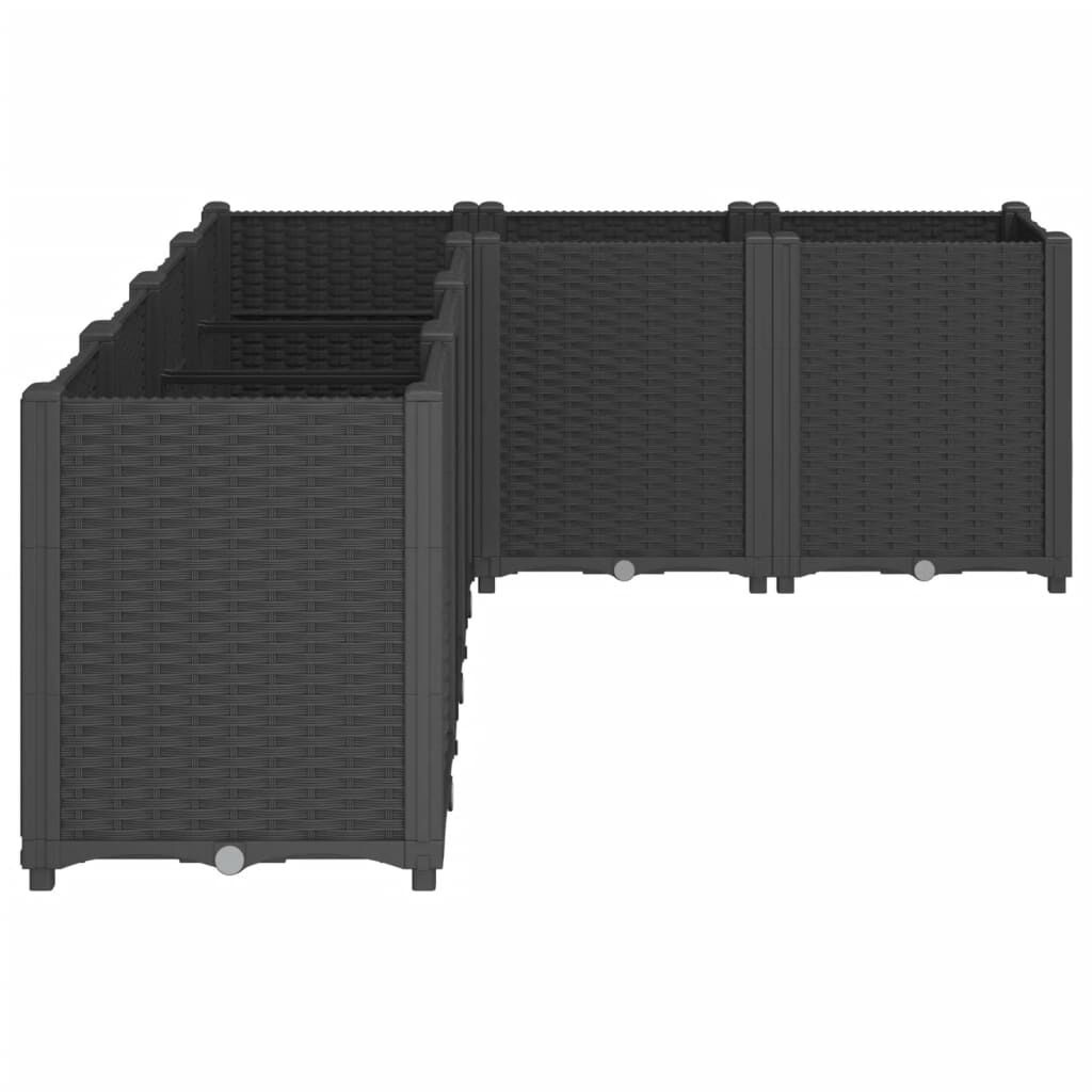 vidaXL Plantenbak Zwart 160x120cm - 40% Korting!