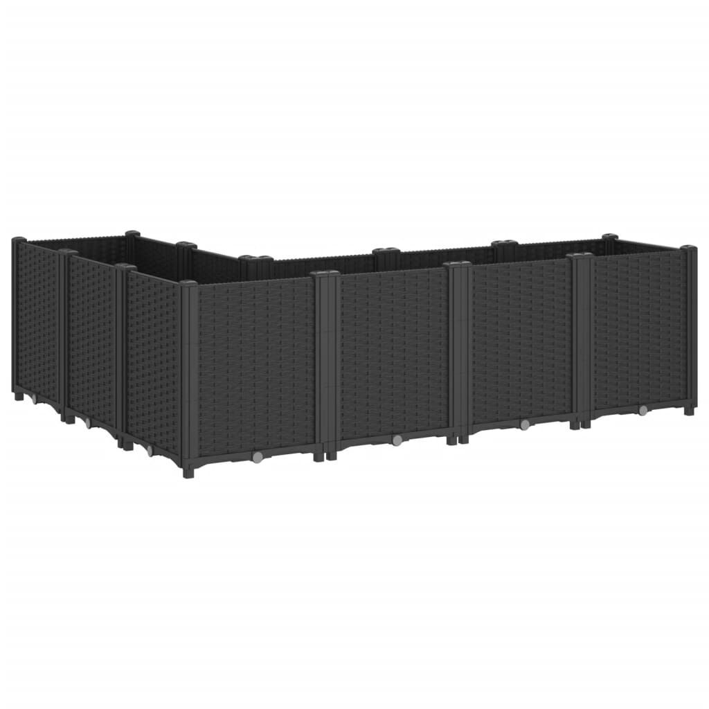 vidaXL Plantenbak Zwart 160x120cm - 40% Korting!