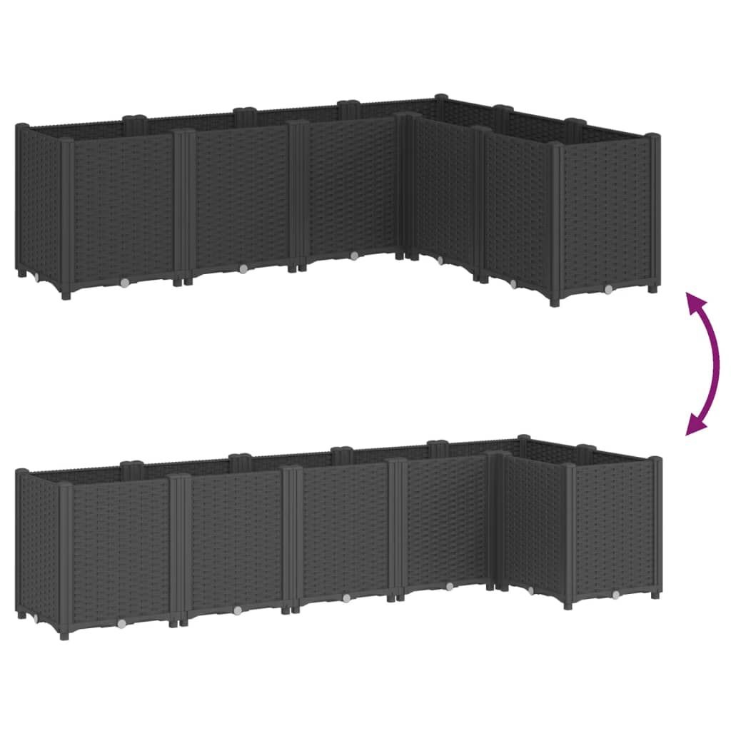 vidaXL Plantenbak Zwart 160x120cm - 40% Korting!