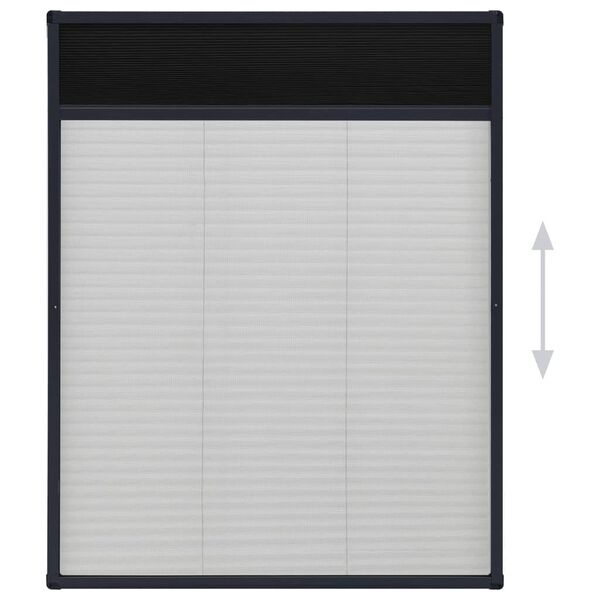 vidaXL Raamhor Plissé 60x80 Antraciet - 40% Korting!
