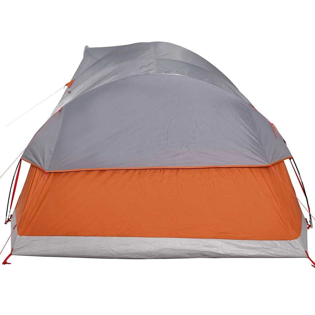 vidaXL 11-Persoons Koepeltent Grijs/Oranje - 40% Korting!