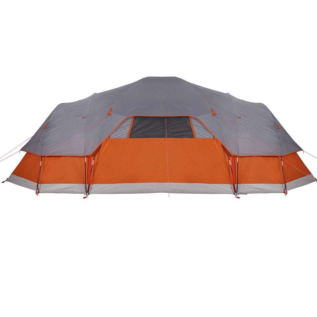 vidaXL 11-Persoons Koepeltent Grijs/Oranje - 40% Korting!