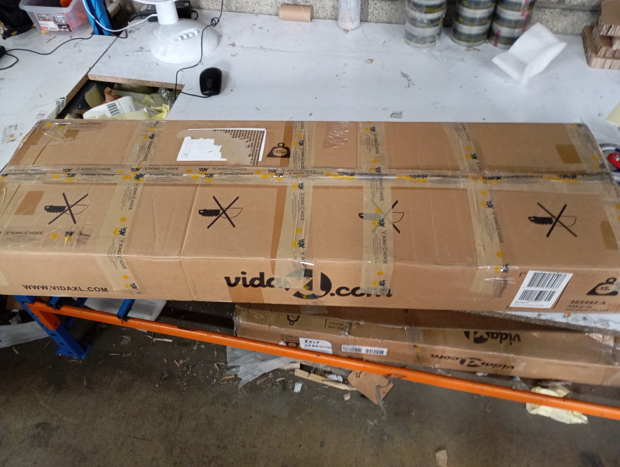 VidaXL Plantenbak met Latwerk Grijs -55%! (Beschadigd)