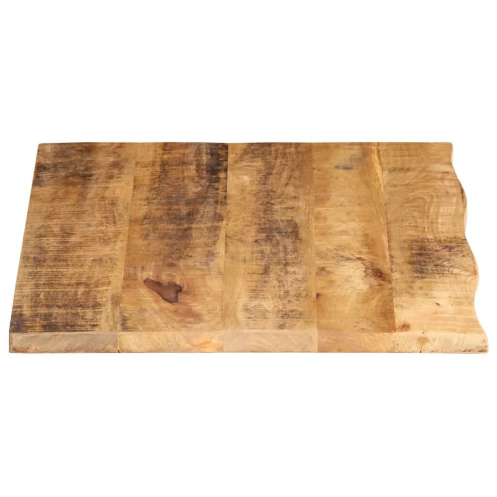 Mangohouten Tafelblad 80x60cm - Natuurlijke Rand - 40% Korting!