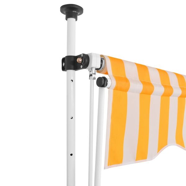 vidaXL Luifel 250cm Oranje/Wit - 40% Korting!