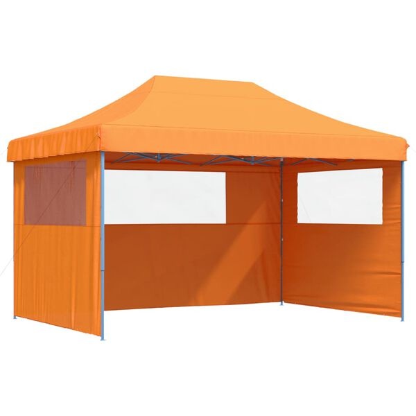 Partytent Inklapbaar Oranje met Zijwanden - 40% Korting!