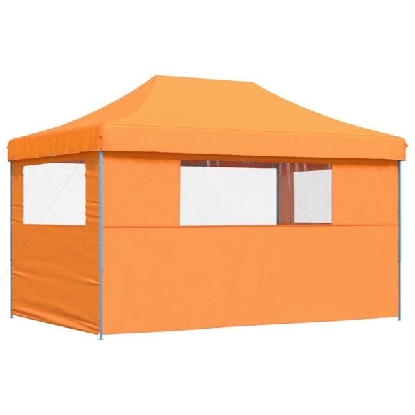 Partytent Inklapbaar Oranje met Zijwanden - 40% Korting!
