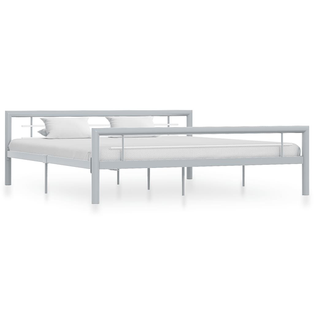 VidaXL Bedframe 180x200 cm - Grijs/Wit - 40% Korting!