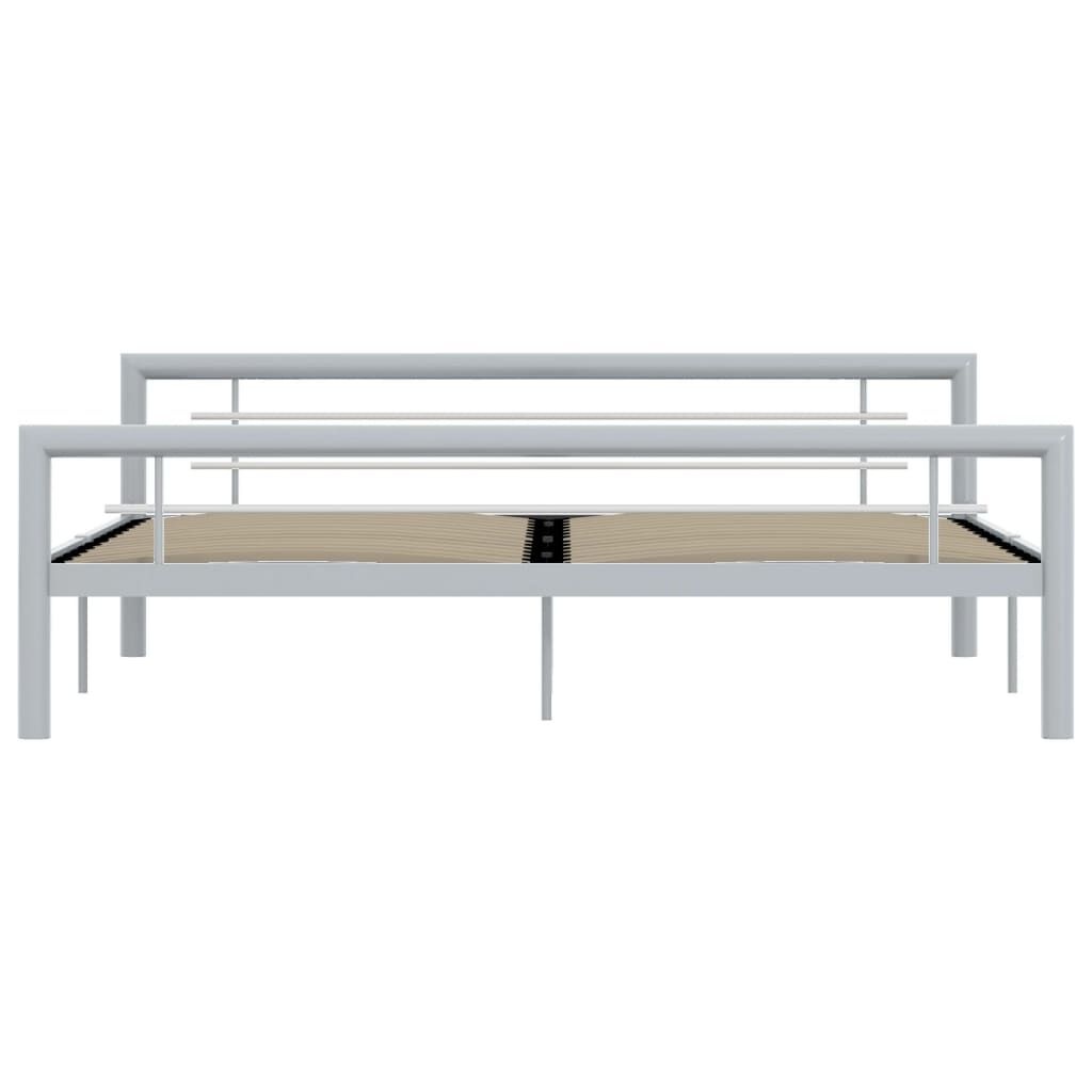 VidaXL Bedframe 180x200 cm - Grijs/Wit - 40% Korting!