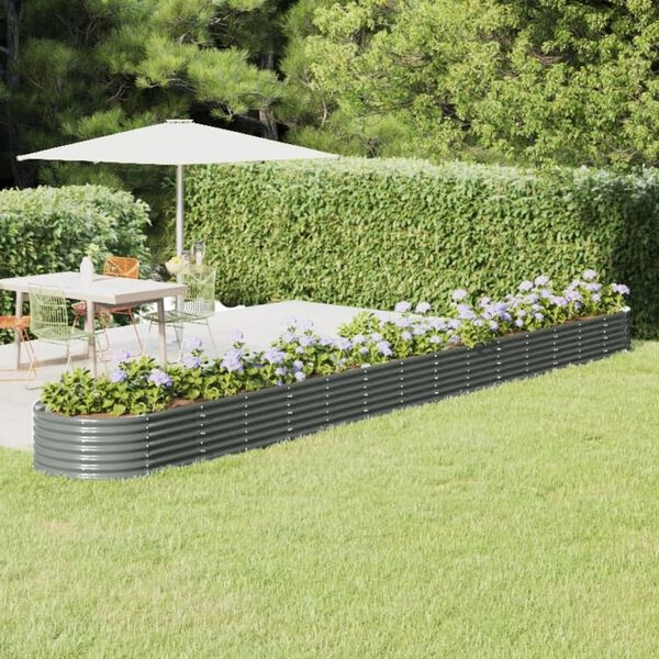 VidaXL Plantenbak Grijs 620cm - 40% Korting!