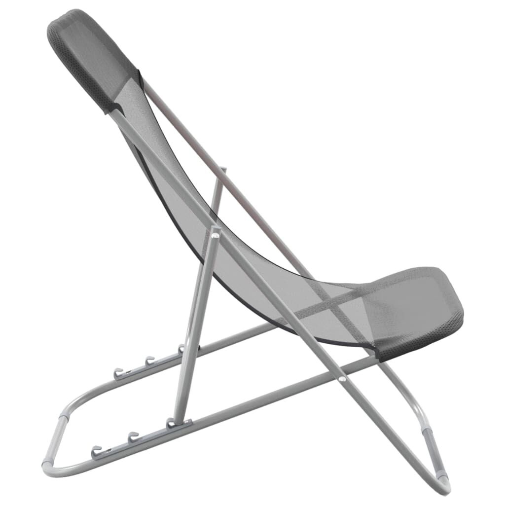 Strandstoelen (2 st.) - Grijs - 35% Korting!