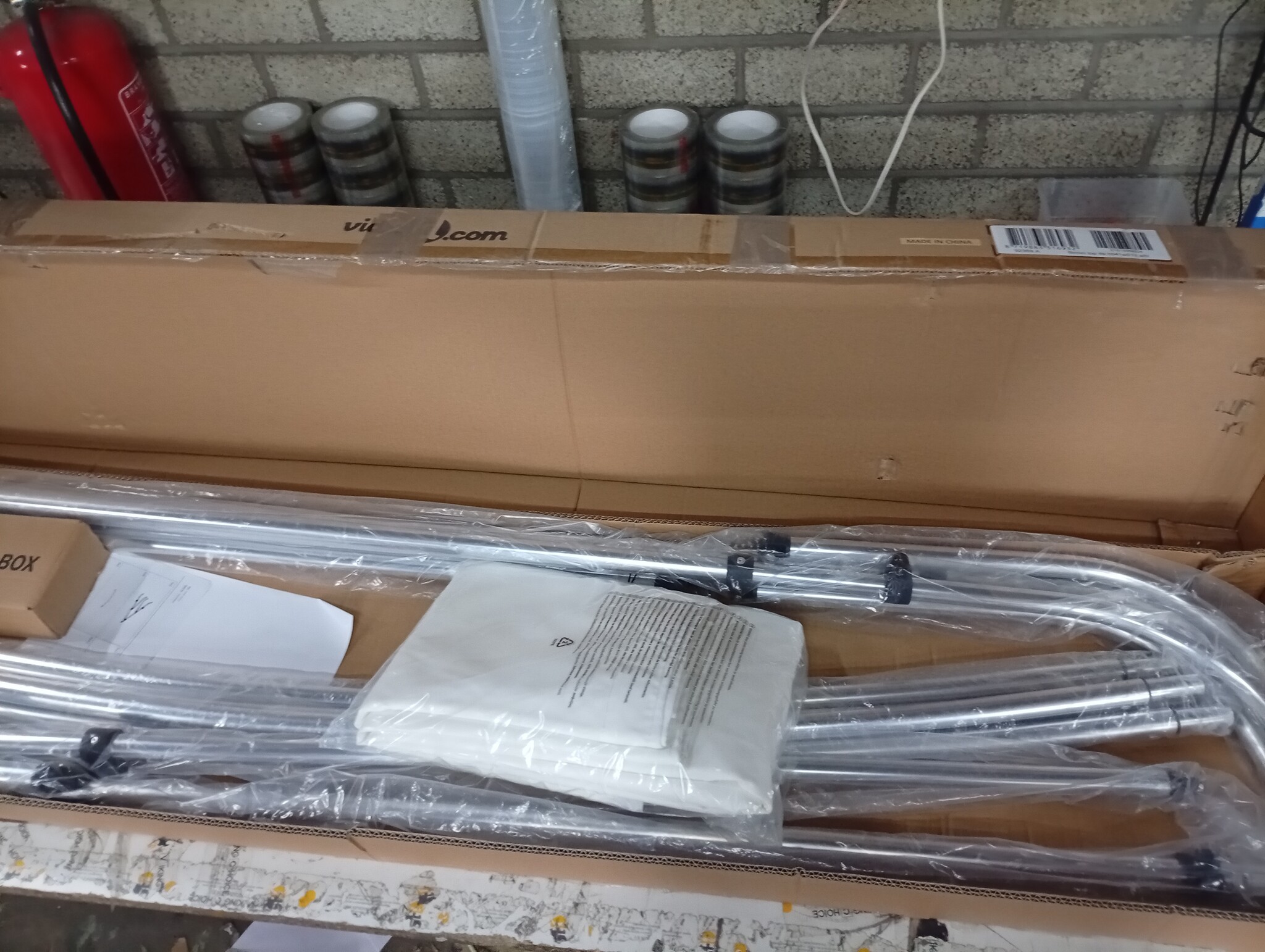 Biminitop 4-boogs wit 243x210cm - 40% Korting!