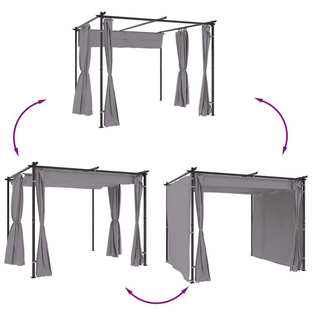 vidaXL Prieel 3x3m Antraciet - Retourdeal! 40% Korting
