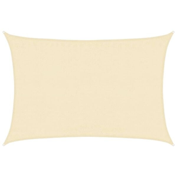 Zonnezeil Crème 3,5x4,5m - 40% Korting! Zo Goed Als Nieuw!