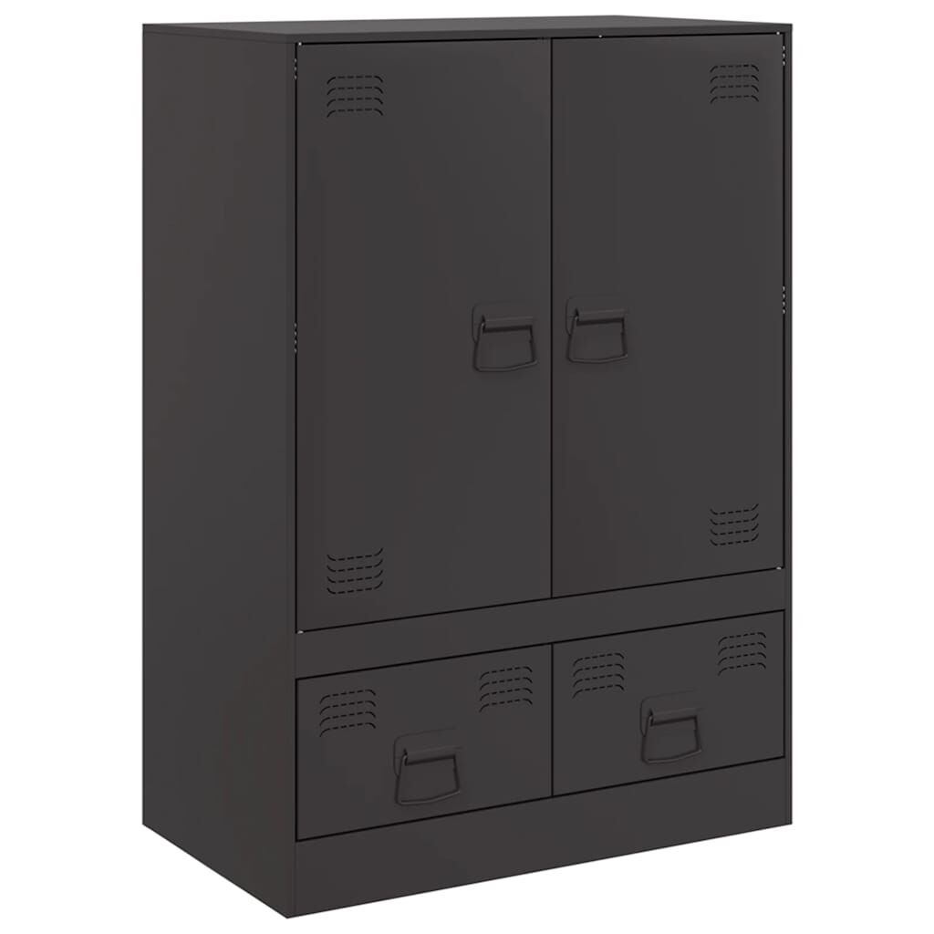 vidaXL Hoge Kast Zwart 67x39x95cm - 40% Korting!