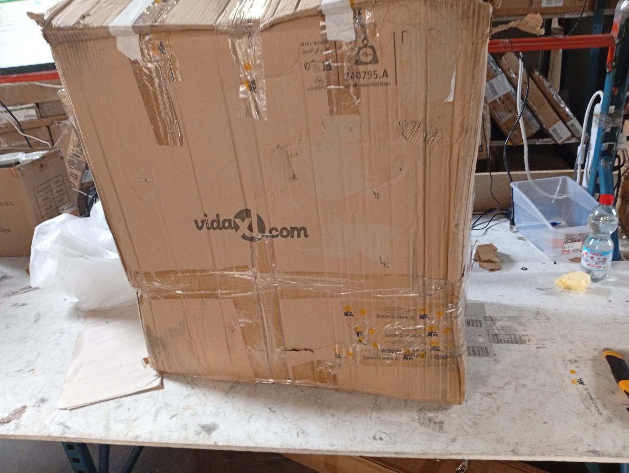 vidaXL Kast met Weefmanden Bruin - 40% Korting!
