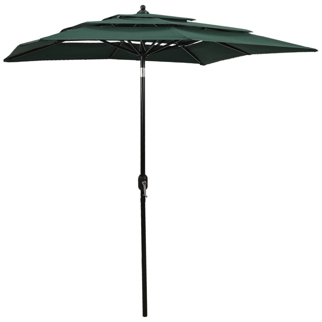 vidaXL Parasol Groen 2x2m - 40% Korting! (Zonder Montagemateriaal)