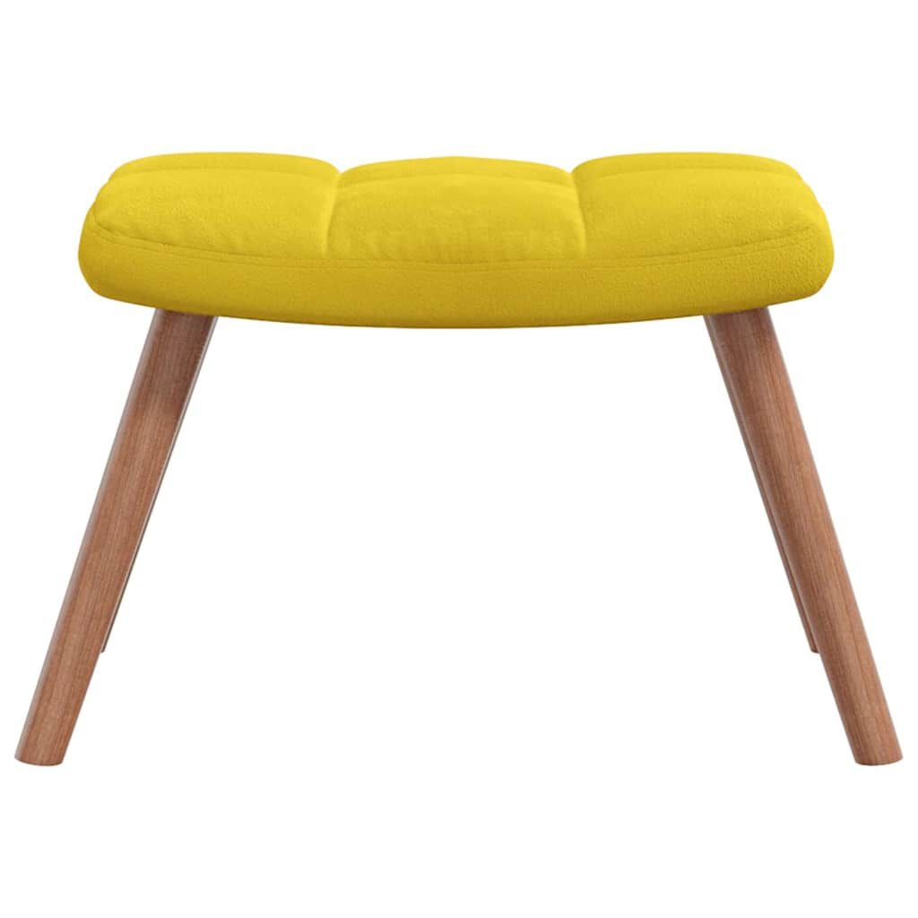 Relaxstoel + Voetenbank Mosterdgeel - 40% Korting!