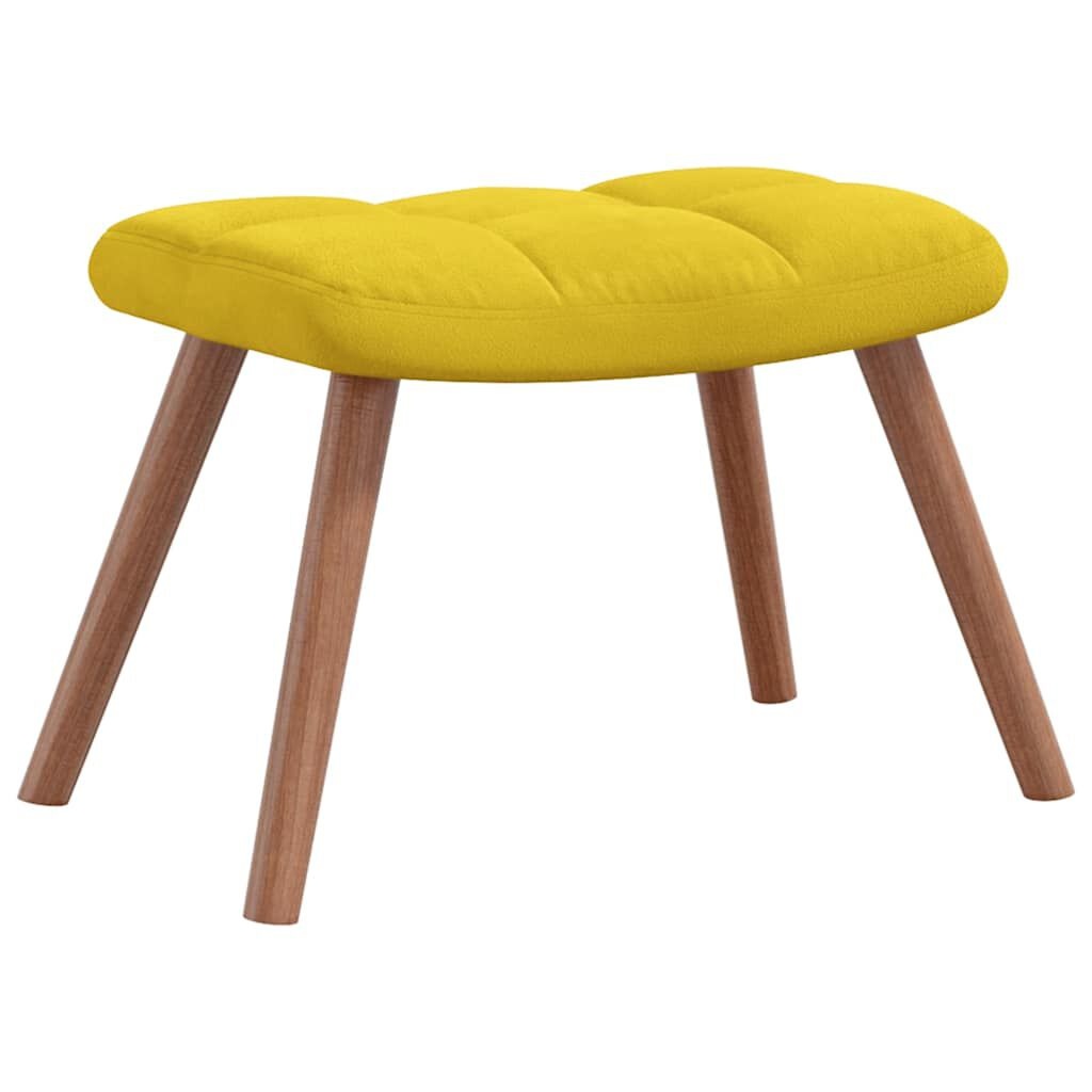 Relaxstoel + Voetenbank Mosterdgeel - 40% Korting!