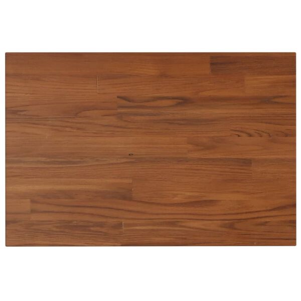 Wastafelblad Massief Eiken 60x40cm Donkerbruin -55% Korting!