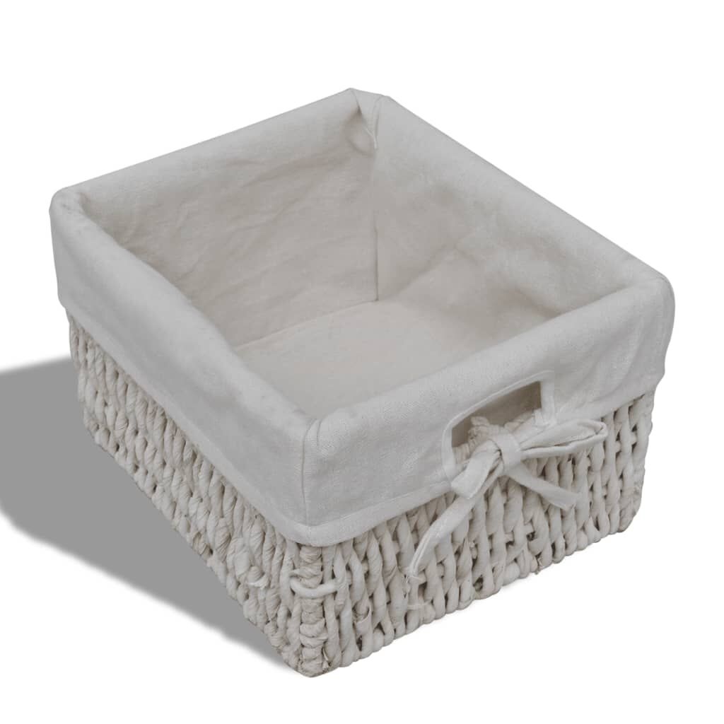 vidaXL Kast met 3 Manden Wit Hout - 40% Korting!