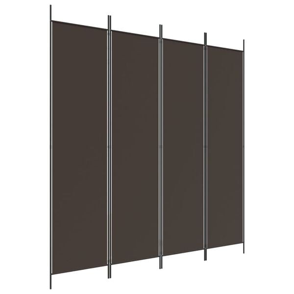 Kamerscherm Bruin 4 Panelen 200x200cm - 40% Korting!