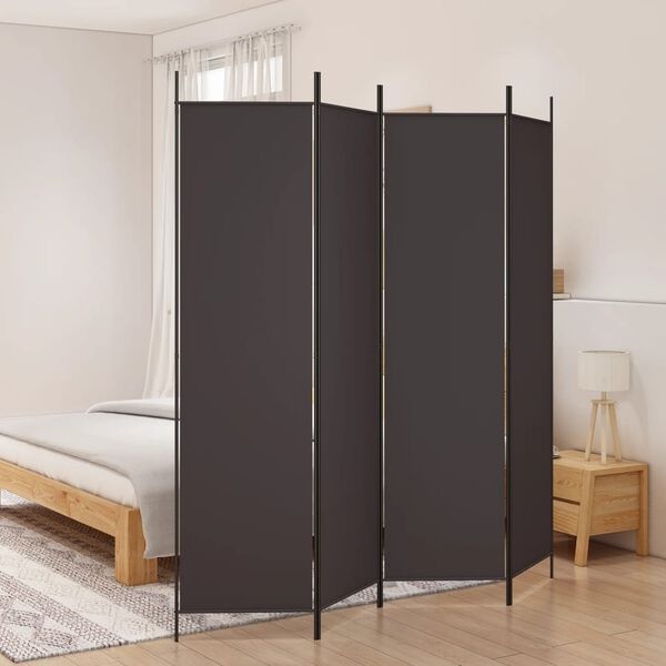 Kamerscherm Bruin 4 Panelen 200x200cm - 40% Korting!