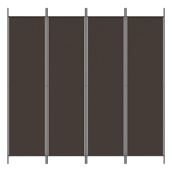 Kamerscherm Bruin 4 Panelen 200x200cm - 40% Korting!