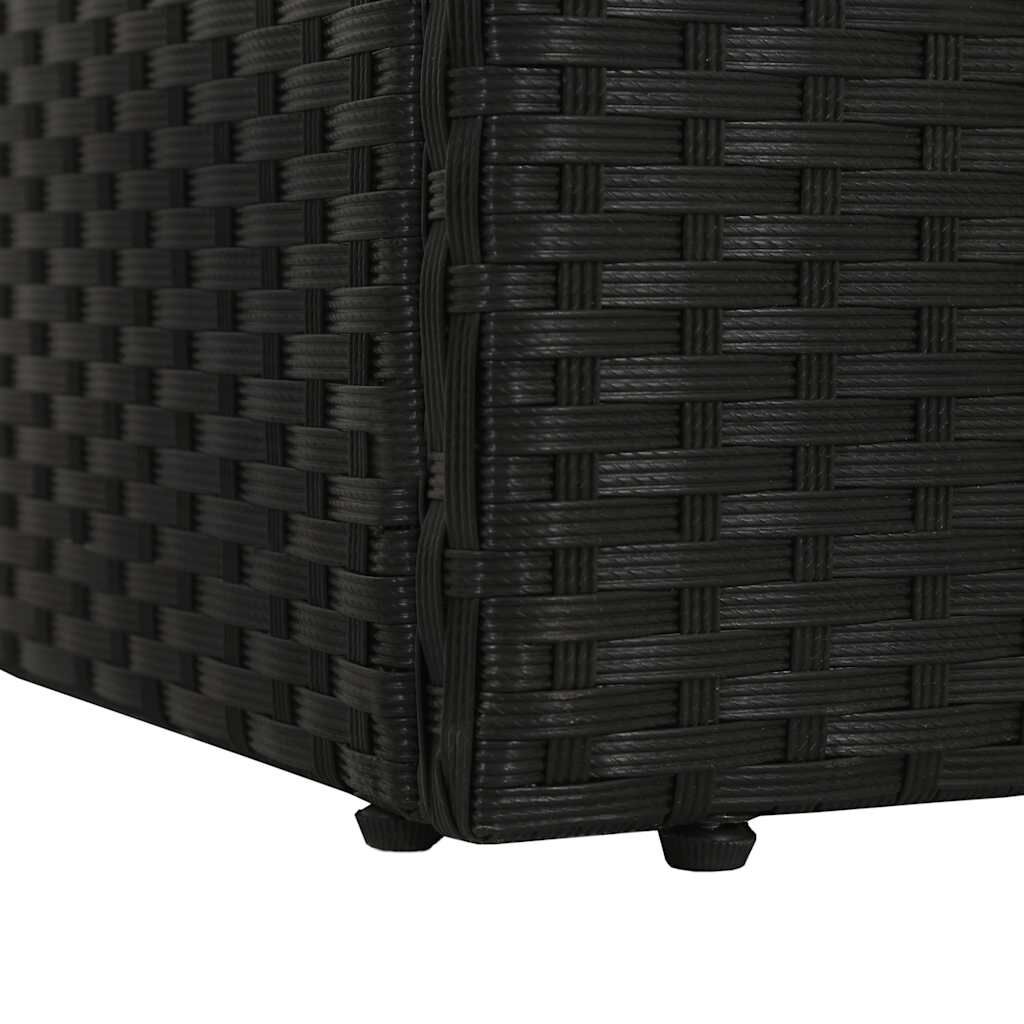 VidaXL Tuinbed Zwart - 195cm - 40% Korting! Topdeal!