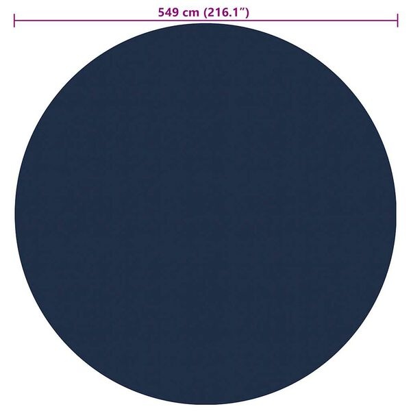 Zwarte Zwembadfolie 549cm - Solar & Drijvend - 40% Korting!