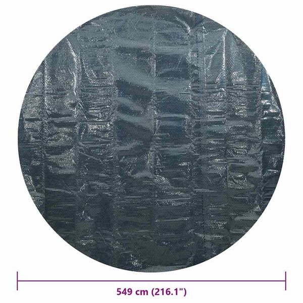 Zwarte Zwembadfolie 549cm - Solar & Drijvend - 40% Korting!