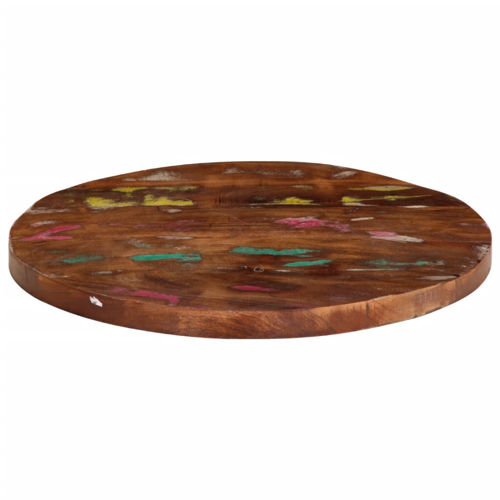 Rond Tafelblad Gerecycled Hout Ø70cm - 40% Korting!