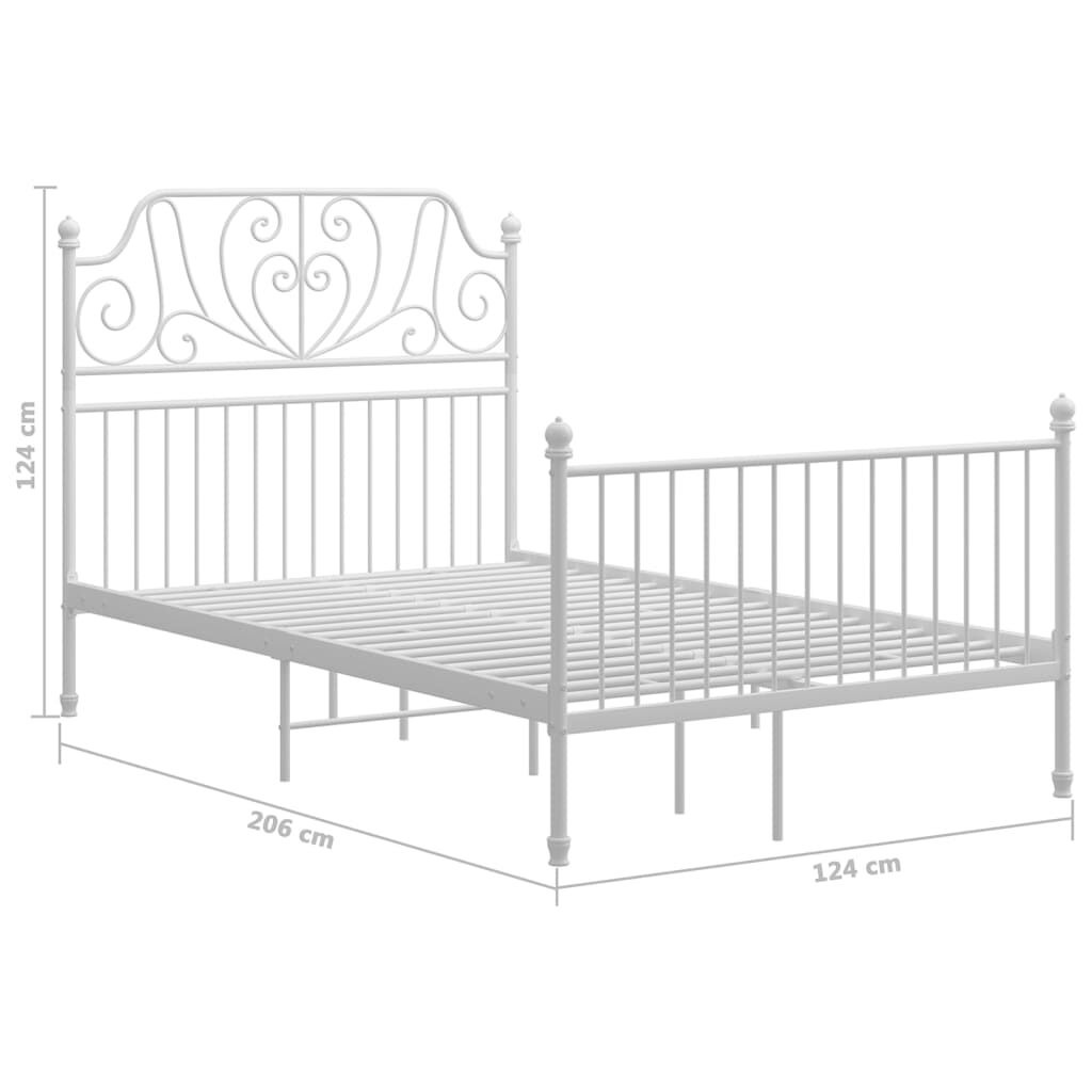 vidaXL Bedframe 120x200 Wit Metaal -40%! (Montage Check!)