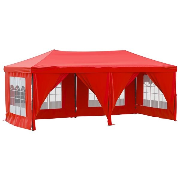 Partytent Inklapbaar Rood 3x6m - 40% Korting!