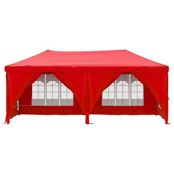 Partytent Inklapbaar Rood 3x6m - 40% Korting!