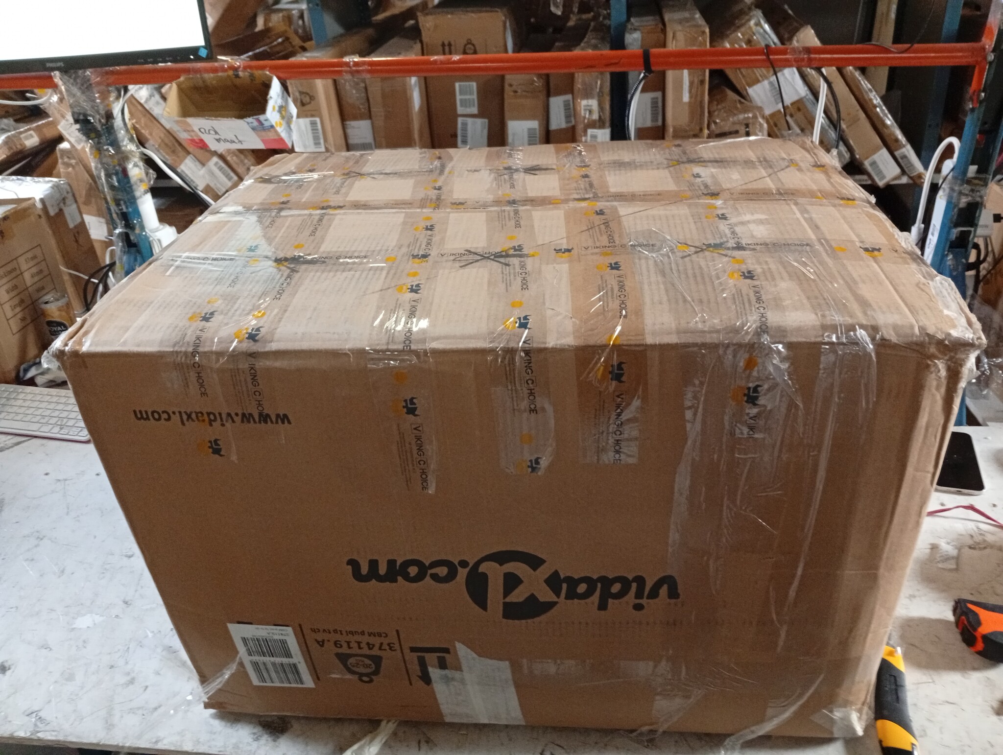 VidaXL Bedframe 150x200 Zwart - Montage Sporen -40% Korting!