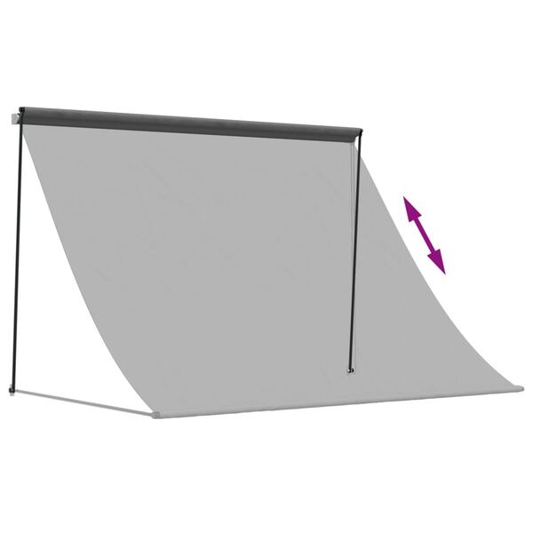 vidaXL Uittrekbare Luifel 250x150 Antraciet -55% Korting!