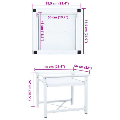 Wasmachineverhoger met Schap Wit - 40% Korting!
