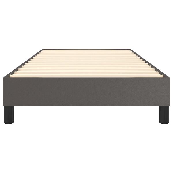 vidaXL Bedframe Kunstleer Grijs 100x200cm - 40% Korting!
