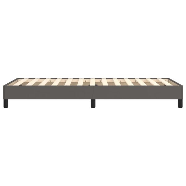 vidaXL Bedframe Kunstleer Grijs 100x200cm - 40% Korting!