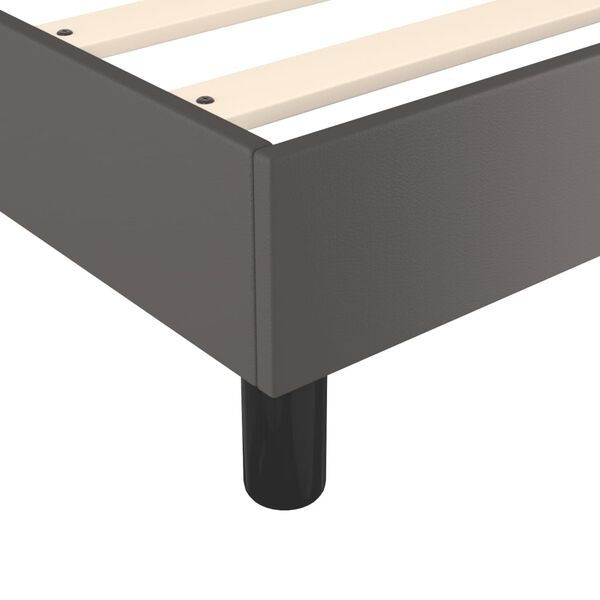 vidaXL Bedframe Kunstleer Grijs 100x200cm - 40% Korting!