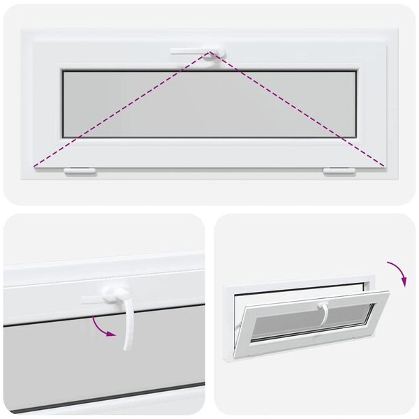 vidaXL Kelderraam 100x40 cm 3-Glas Wit -40%!