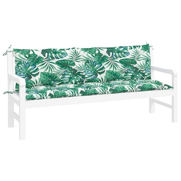 Tuinbankkussens 2st Bladpatroon 180cm - 55% Korting!