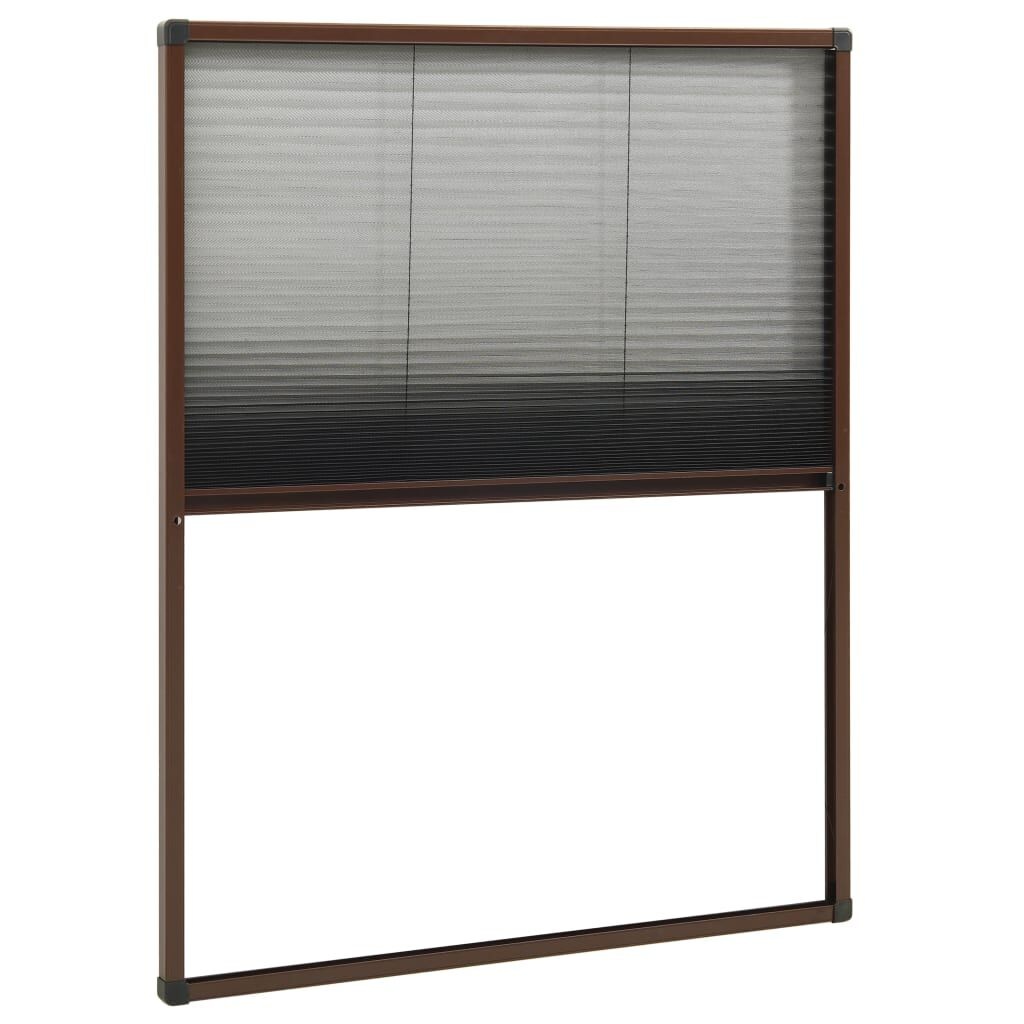 vidaXL Plissé Raamhor Bruin 80x100cm - 40% Korting!
