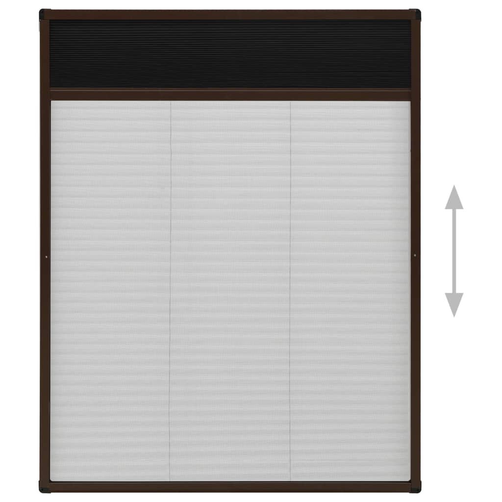 vidaXL Plissé Raamhor Bruin 80x100cm - 40% Korting!
