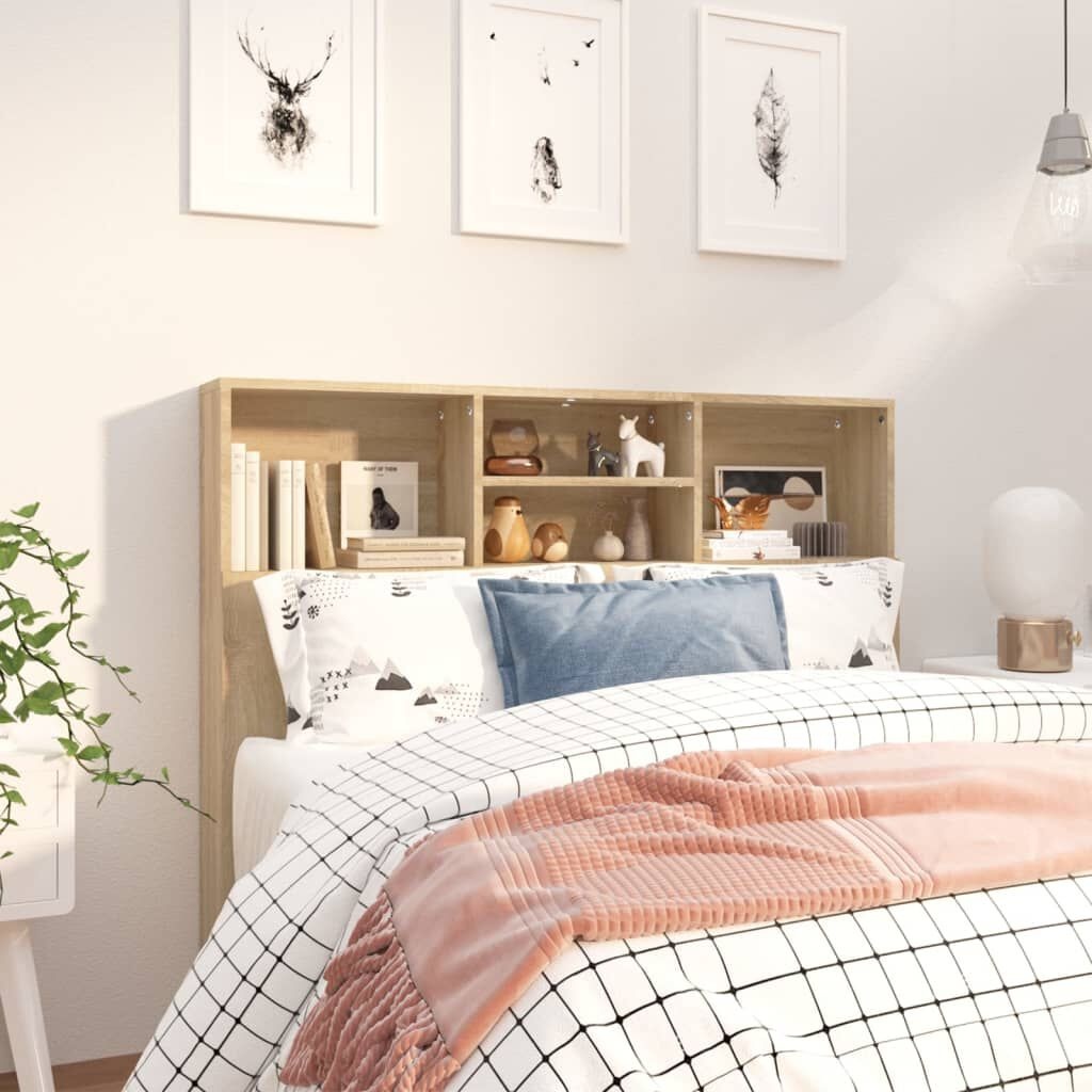 Hoofdbordkast Sonoma Eiken 120cm - 40% Korting!