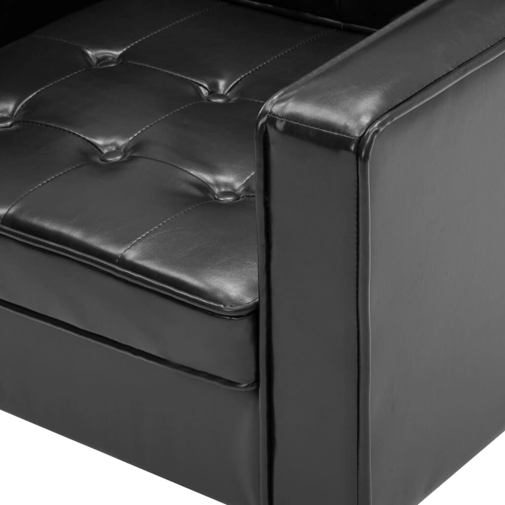 vidaXL Fauteuil Zwart Kunstleer - 40% Korting!