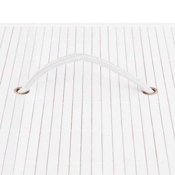 VidaXL Wasmand Bamboe Wit 72L - 40% Korting!